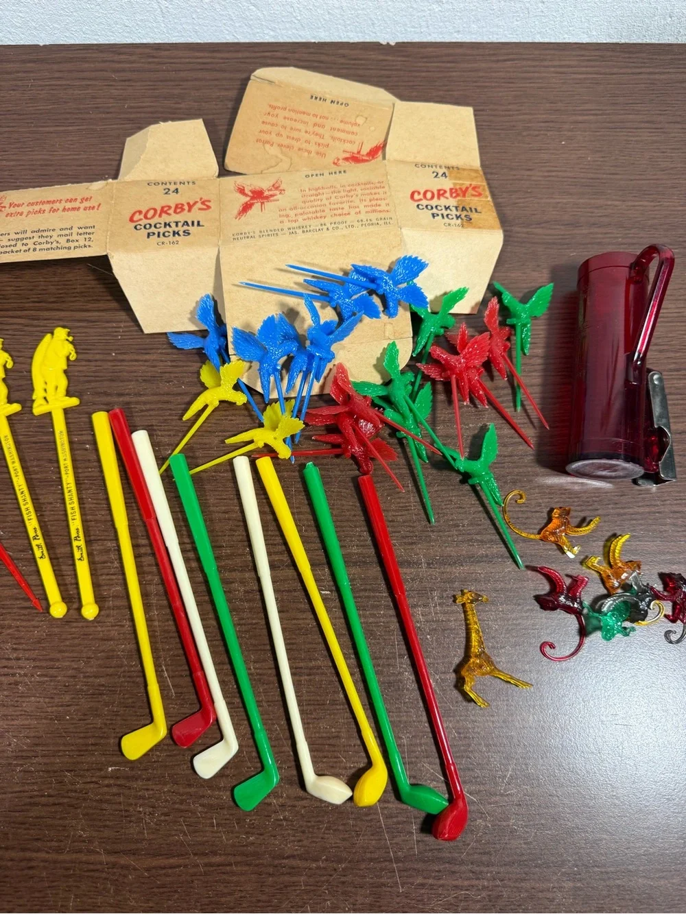 Mid Century Bar Picks & Accessories 60’s